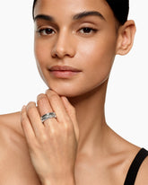 DY Mercer® Two Row Ring in Sterling Silver, 8mm